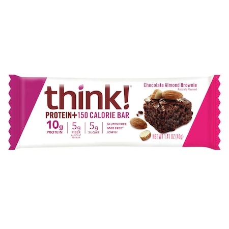 THINKTHIN thinkThin Chocolate Almond Brownie Bars 1.41 oz. Bar, PK120 1074618